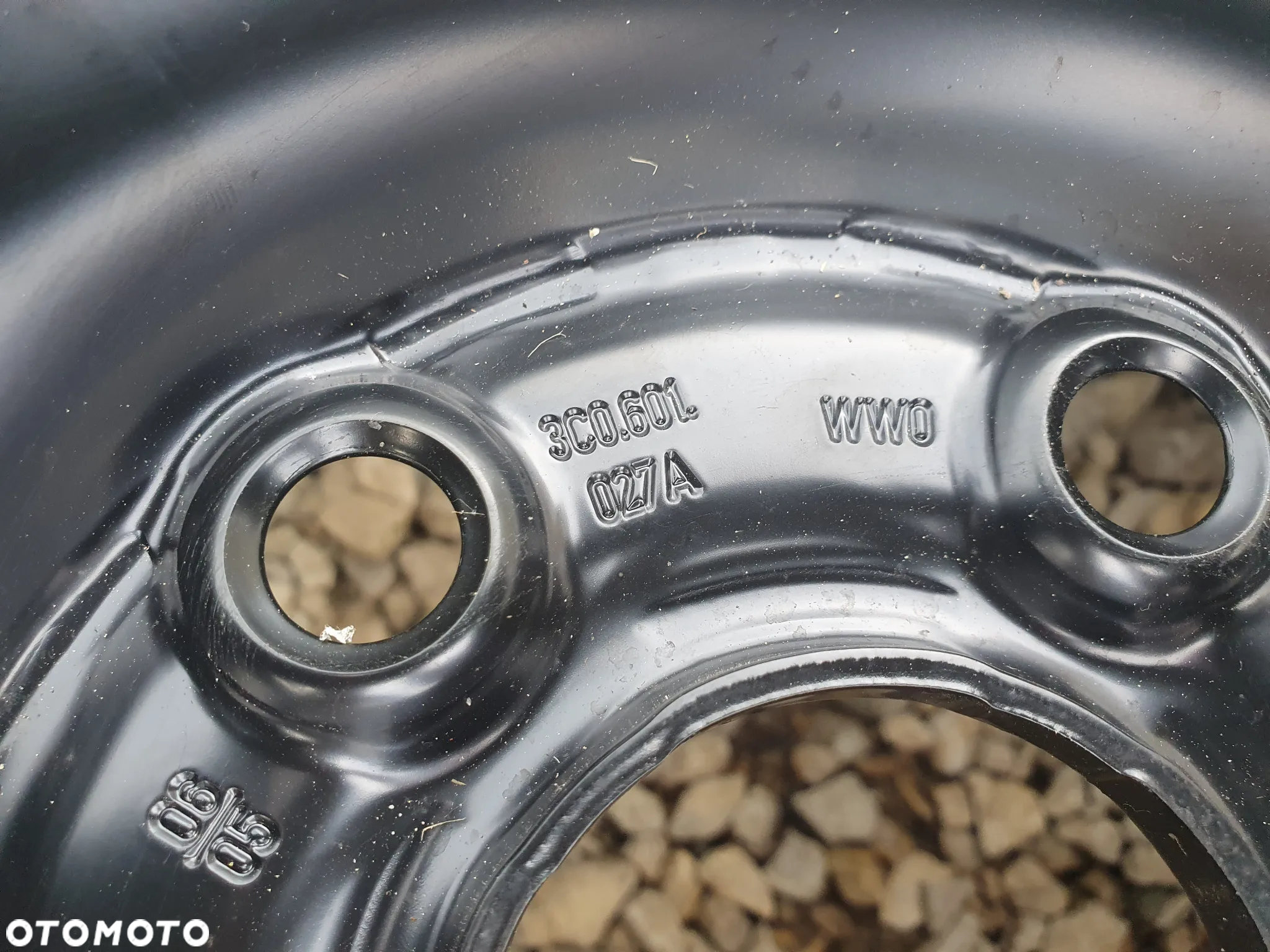 VW KOŁO ZAPASOWE 16 7J ET45 5x112 FELGA STALOWA 3C0601027A OPONA DUNLOP SP SPORT 01 215/55/R16 VW AUDI SEAT SKODA - 4