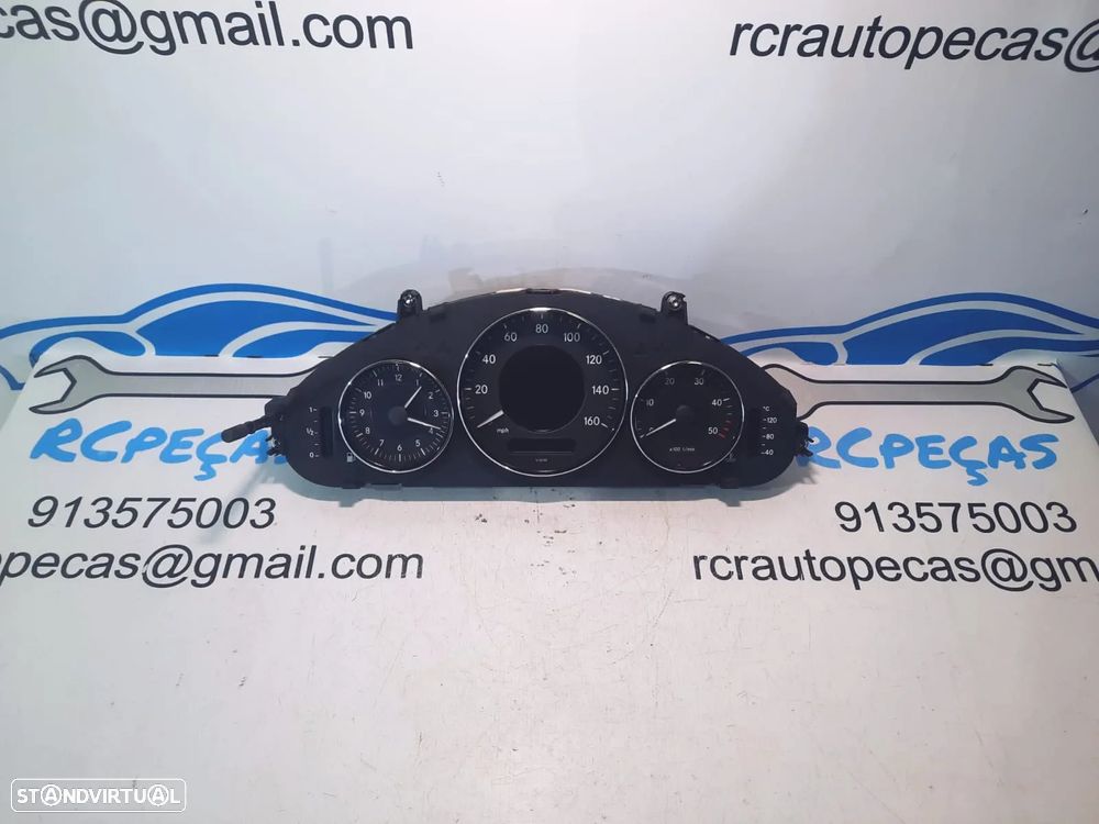 QUADRANTE MOSTRADORES MERCEDES BENZ CLASS CLS C219 W219 A2195403811 2195403811 PAINEL INSTRUMENTOS MPH KM - 10