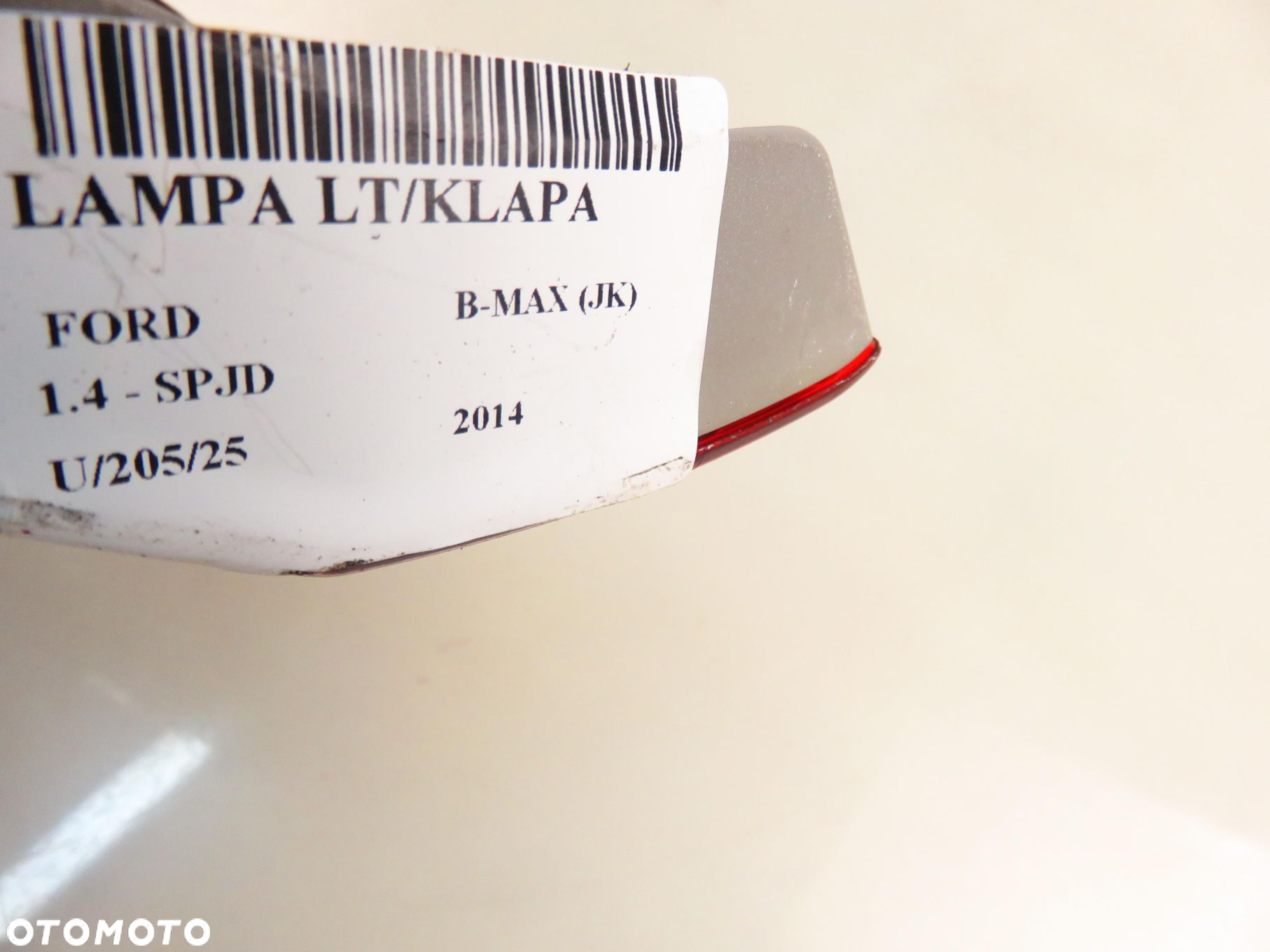 LAMPA LEWA TYLNA KLAPA FORD B-MAX (JK) AV1113A603AG - 2