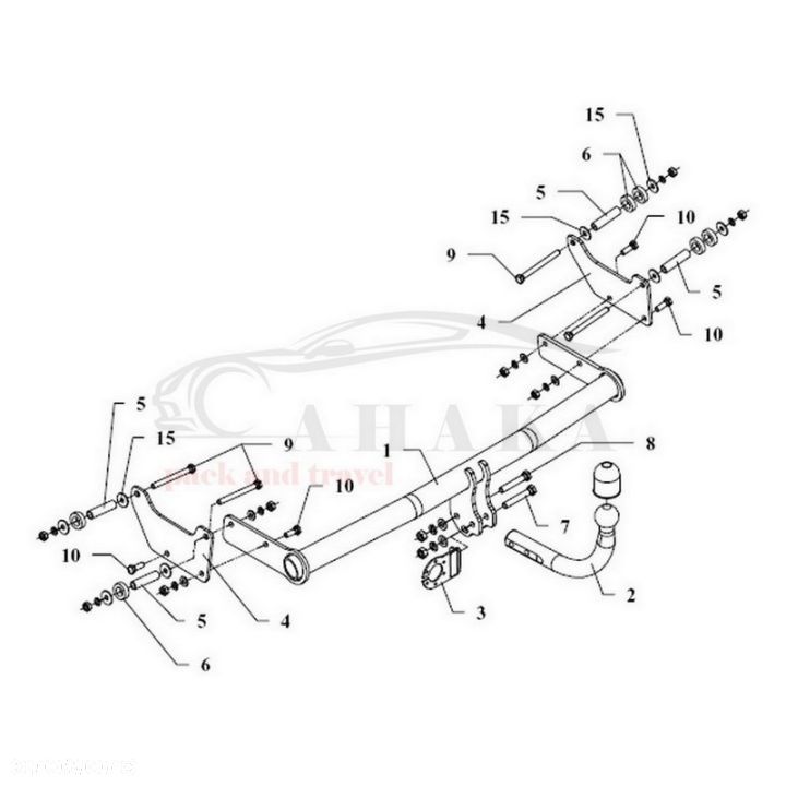 Hak Holowniczy Odkręcany Do Renault Grand Modus 2008-2012 - 3