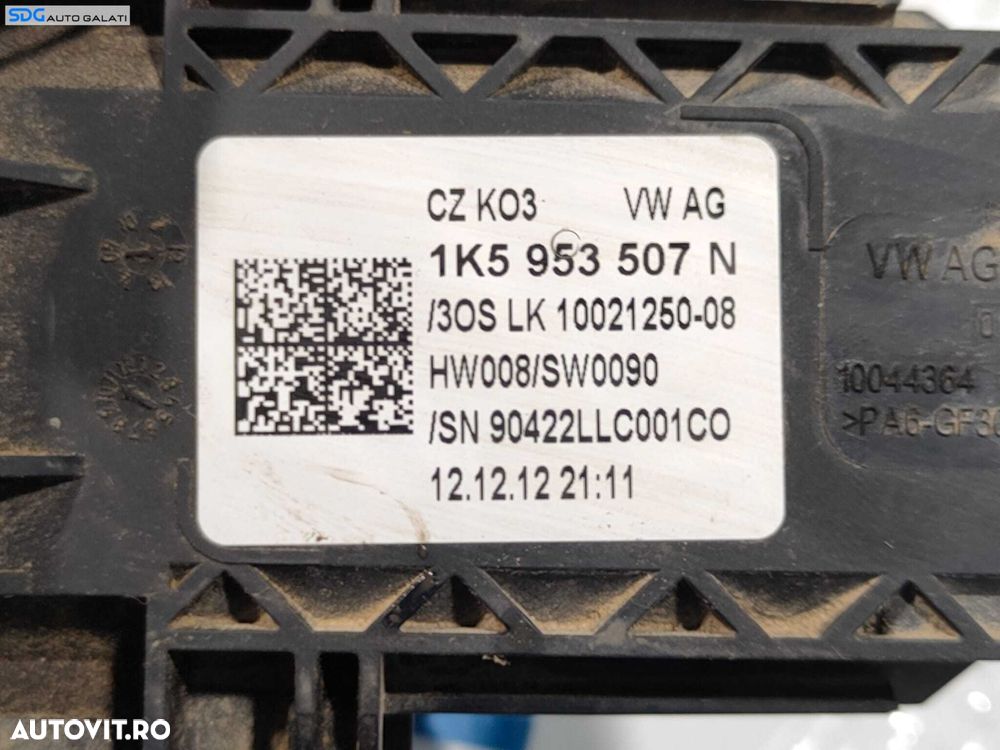 Ansamblu Semnalizare Faza Lunga Scurta Maneta Manete Stergator Volkswagen Jetta 4 MK4 2012 - 2018 Cod 1K5953507N 1K5953513J [L4835] - 4