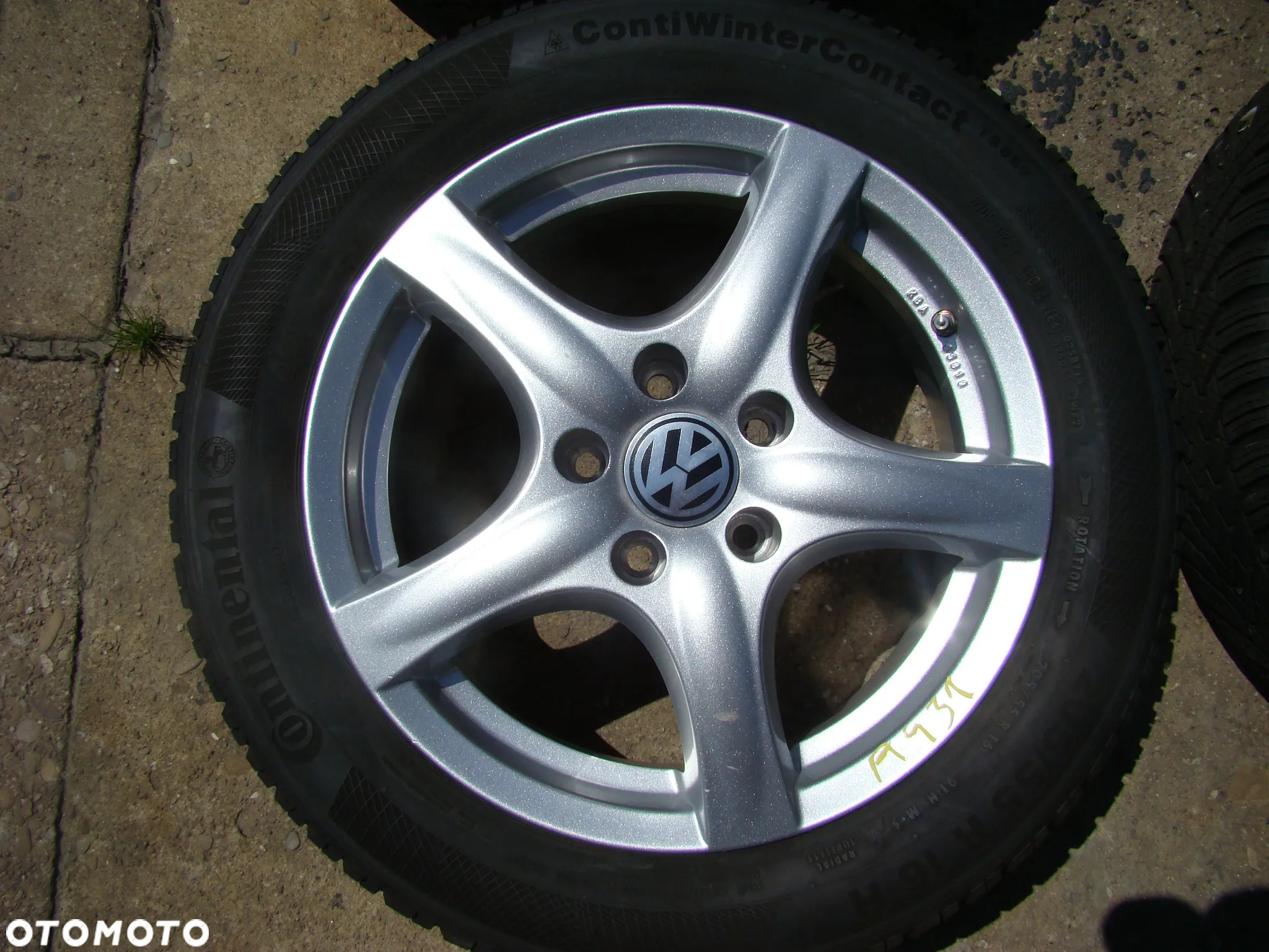 a431 5x112 VW Passat B5 B6 Golf V VI VII VIII Jetta Touran Caddy 6,5jx16 zima 205/55 - 2