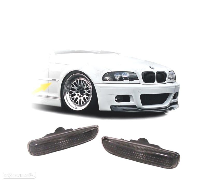 PISCAS LATERAIS BMW E46 98-01 ESCURECIDOS HALOGENEO - 1