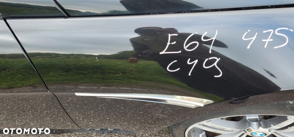 BŁOTNIK PRAWY PRZÓD PRZEDNI BMW E63 E64 475 BLACK SAPPHIRE C49 - 4