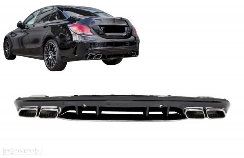 Difusor com Ponteiras Mercedes C W205 (2014 a 2021) Look 63 - 7