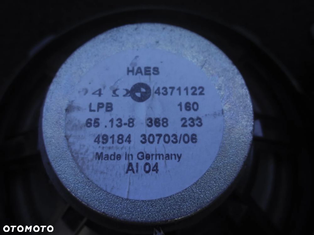 BMW E46 GŁOŚNIKI SZEROKOPASMOWE STEREO DRZWI LEWY PRAWY KOMPLET 2SZT 8368233 - 4