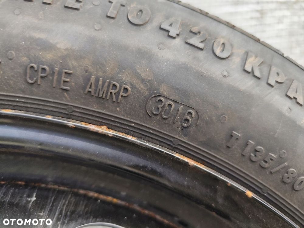 PEUGEOT 508 I 10-18 KOŁO DOJAZDOWE DOJAZD DOJAZDÓWKA 135/80R18 ET32 - 11