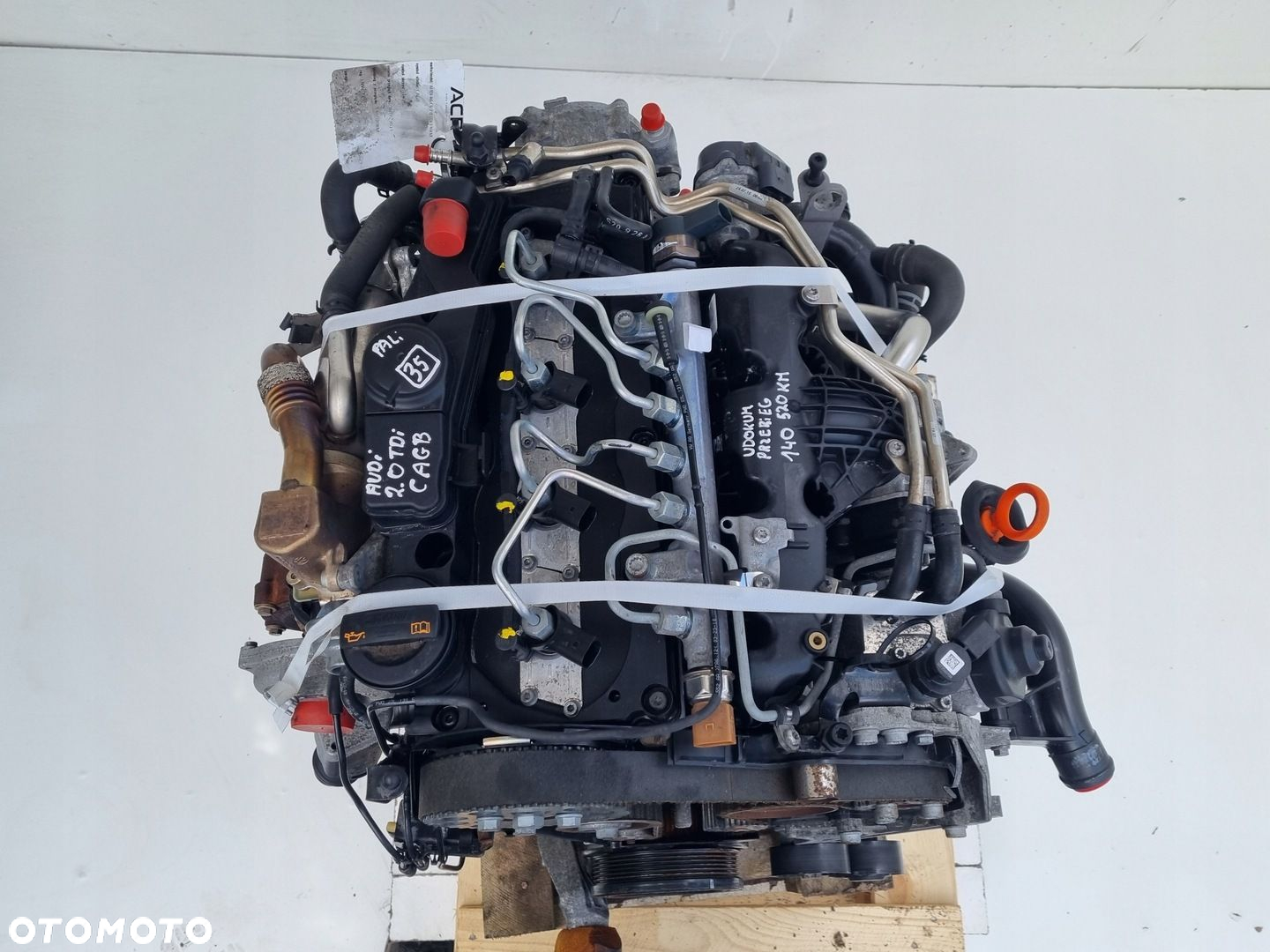SILNIK KOMPLET Audi Q5 8R 2.0 TDI 136KM udokumentowane 140tyś CAG CAGB - 5