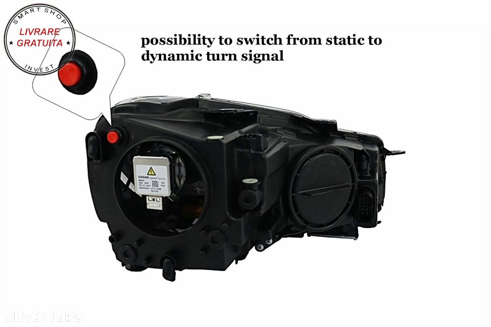 Faruri Osram LED VW Golf 6 VI (2008-2012) Black LEDriving Semnal Dinamic- livrare gratuita - 4