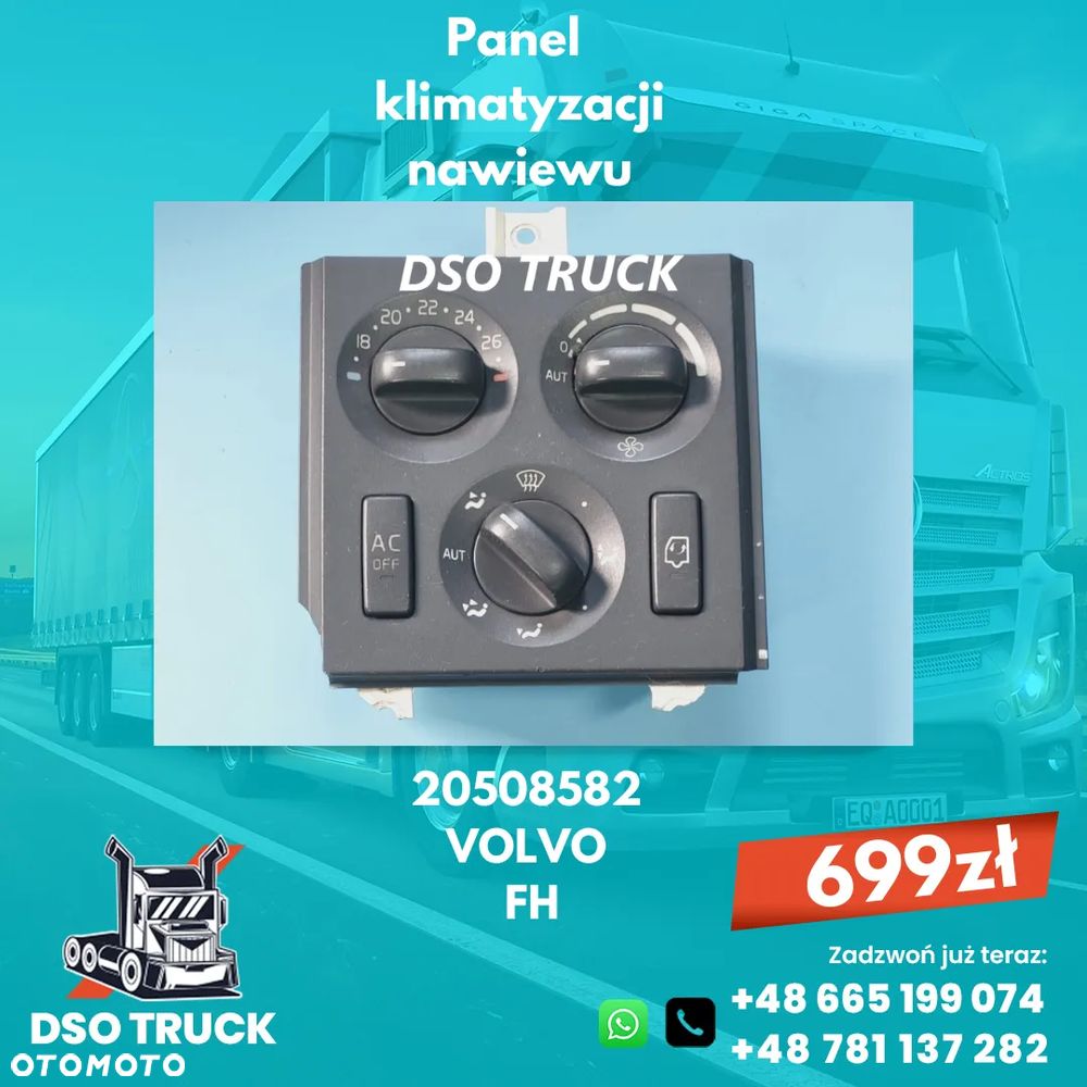 Panel klimatyzacji nawiewu 20508582 VOLVO FH - 1