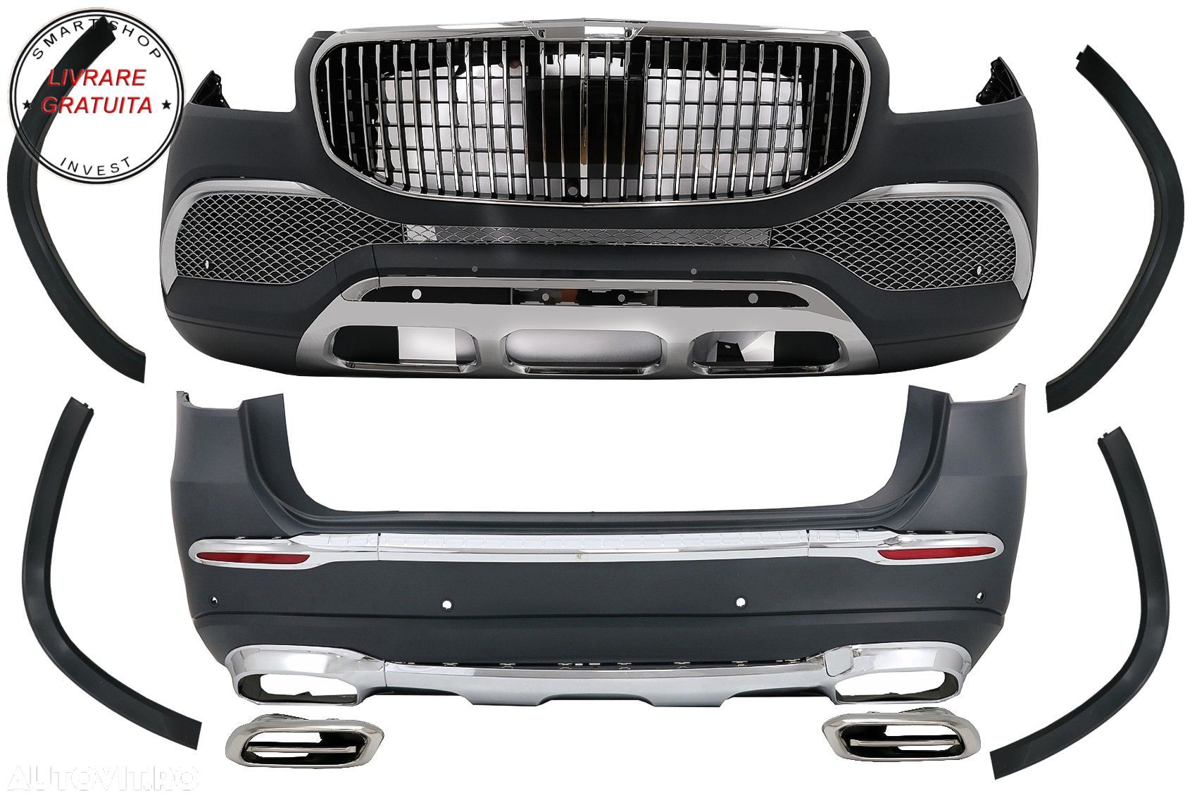 Pachet Exterior Complet Mercedes GLS SUV X167 (2019-2023) M-Design- livrare gratuita - 1