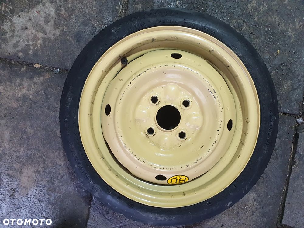 KOŁO ZAPASOWE DOJAZDOWE R14 4X100 HYUNDAI KIA TOYOTA MAZDA 115/70R14 POSIADAM 5 SZT - 14