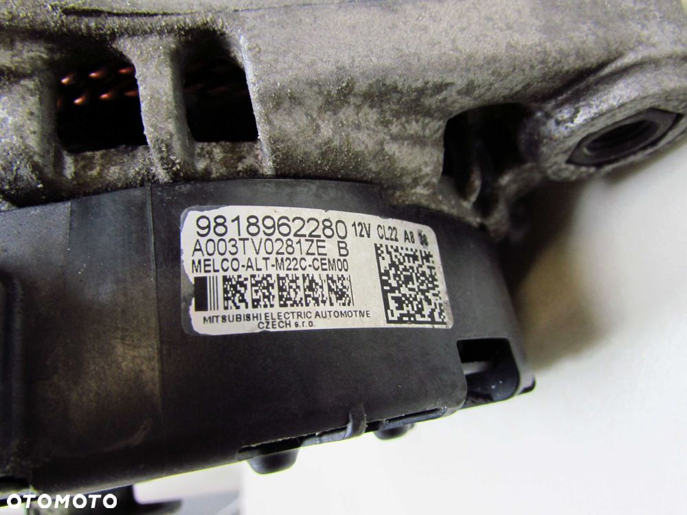 PEUGEOT BOXER JUMPER LIFT 14-24 2.0 BLUE HDI ALTERNATOR 220A 9818962280 - 8