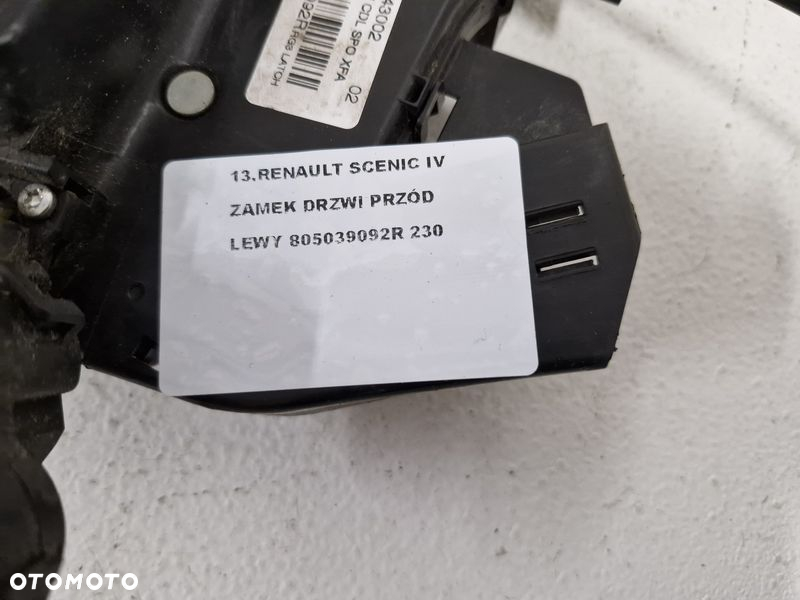 RENAULT SCENIC IV 4 ZAMEK DRZWI LEWY PRZÓD PRZEDNI 4 PIN EU 805039092R - 4