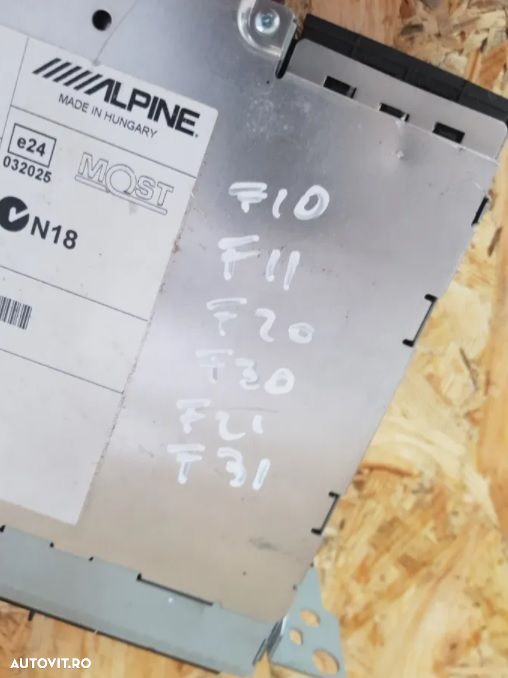 Radio CD Bmw F10 F11 F18 Cod 9294188 - 6