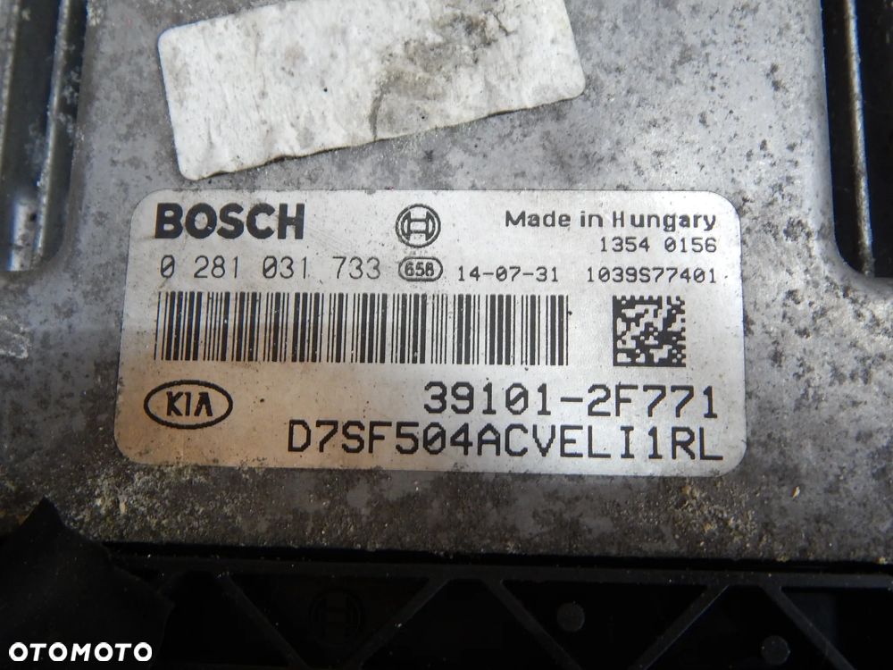 Zestaw startowy sterownik stacyjka 2.0 CRDI Kia Sportage III Hyundai 10-17 Łuków części - 2