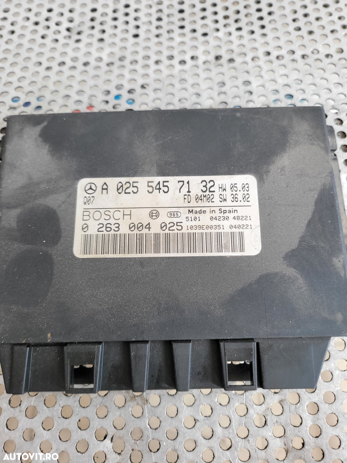Calculator Modul ECU Senzori Parcare Mercedes E Class W211 Cod A0255457132 Dezmembrez Mercedes E Class W211 2.7 Cdi Automat Cod Motor 612 Volan Stanga Xenon - 3