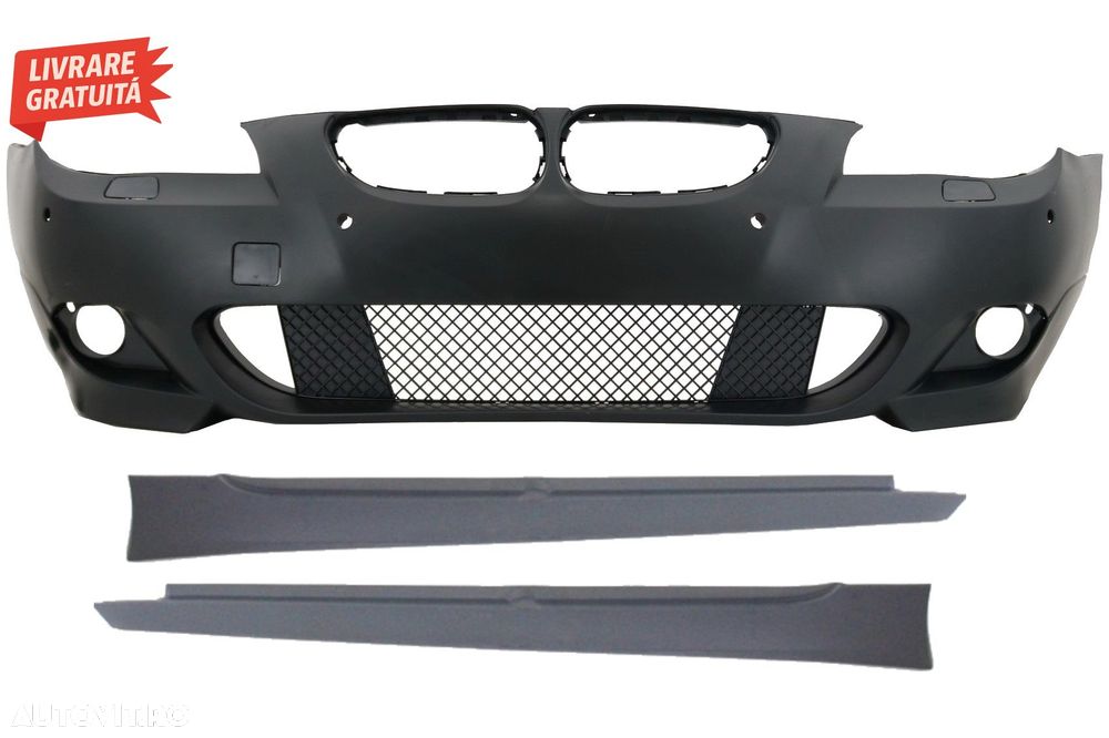 Pachet Bara Fata cu Praguri Laterale BMW Seria 5 E60 E61 (2003-2007) M-Technik Des- livrare gratuita - 1