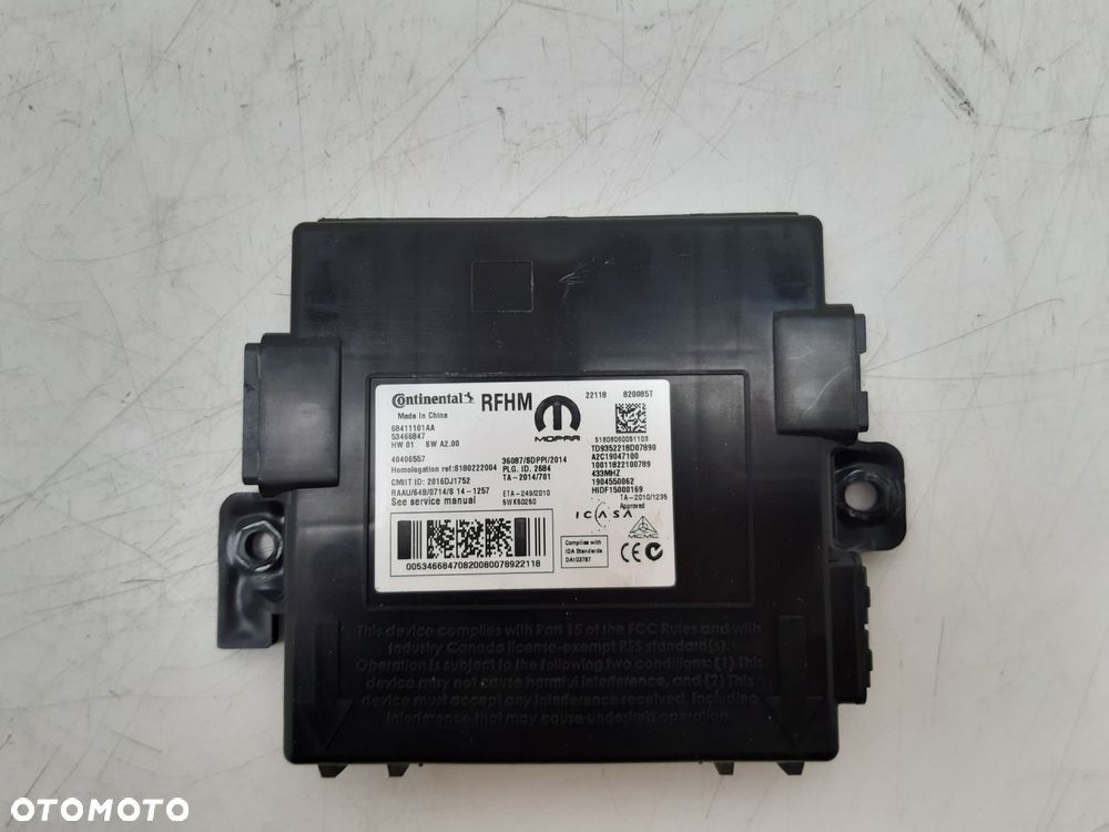 Komputer sterownik silnika zestaw Jeep Compass II 1.4 MultiAir 68417620AA - 4