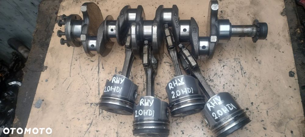 Citroen peugeot RHS 2,0HDI 8V wał korbowy  tłok korbowód  RHY RHZ - 1