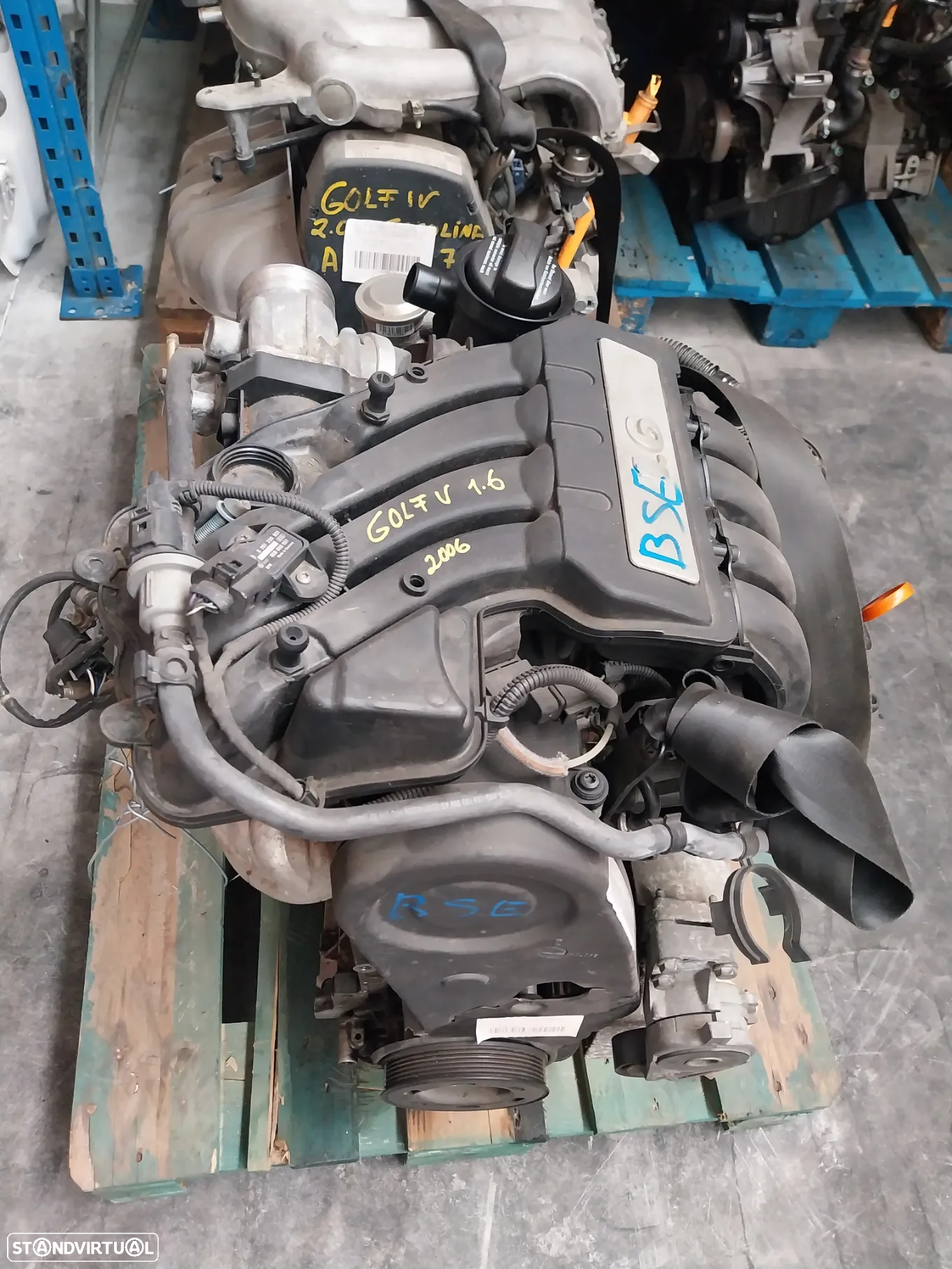 Motor Volkswagen Golf V 1.6 gasolina Ref: BSE - 2
