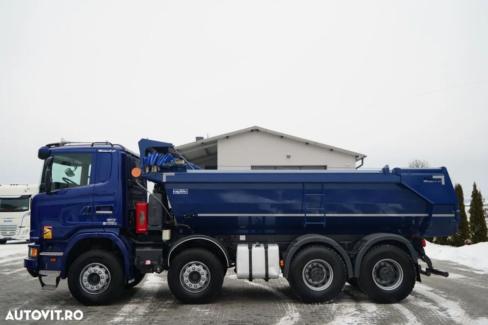 MAN G 490 / 8x4 / BASCULATOR SPATE / CLAPETĂ HIDRAULICĂ / CORTINĂ AUTOMATĂ / MANUALĂ / EURO 6 - 9