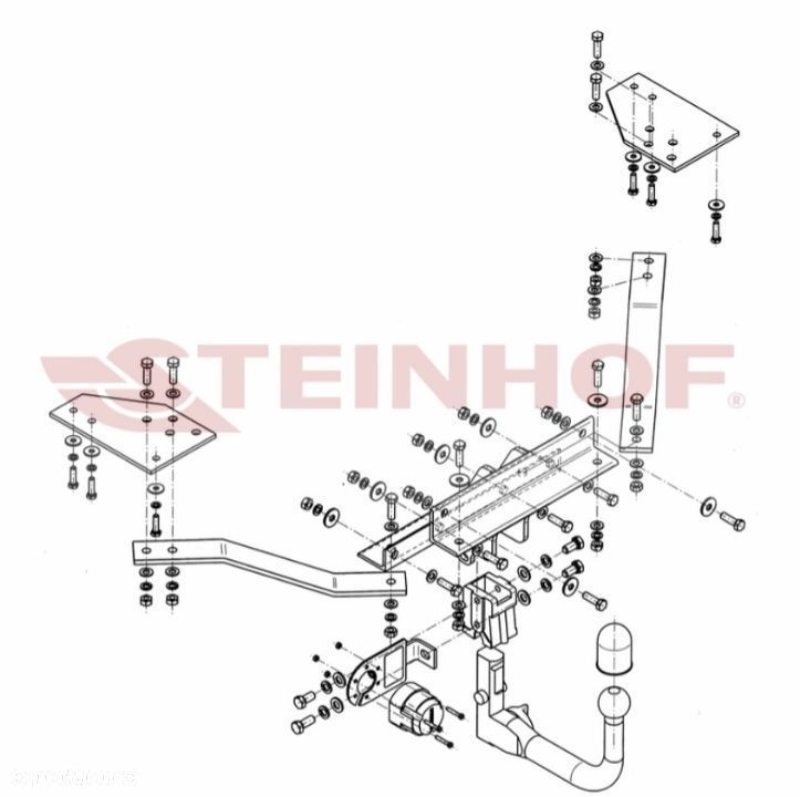 AUTOMAT WYPINANY HAK HOLOWNICZY+MODUŁ13PIN VOLVO V50 KOMBI + S40 SEDAN + FL od 2004 do 2012 - 15