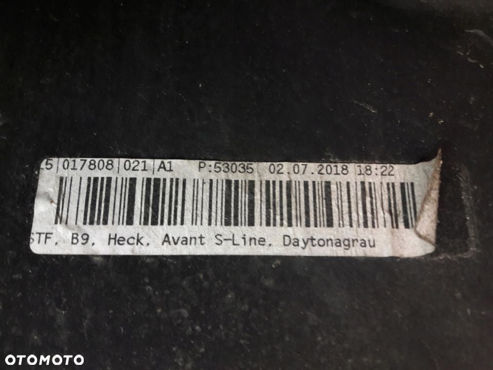 Audi S4 A4 B9 8W9 kombi S-Line zderzak tylny tyl - 8