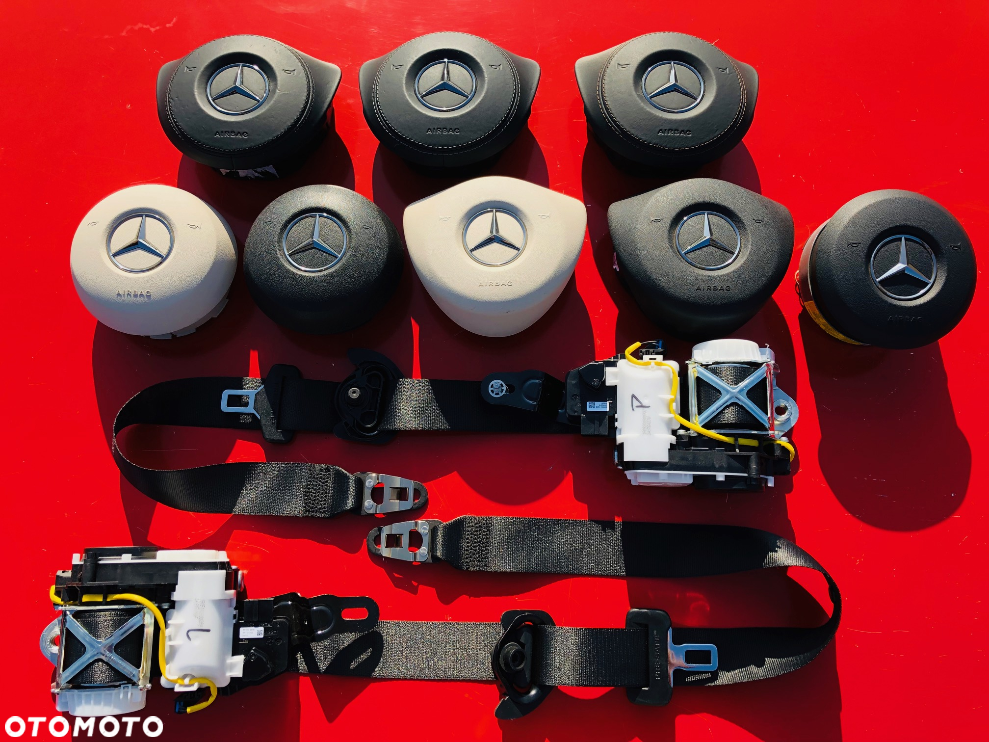 MERCEDES A W177 B 247 C W205 CLA W118 CLS W257 G W463 EQC W293 W238 E W213 GLC W253 GLE W292 W167 GLS W166 X W470 W447 V-KLASA AIRBAG PODUSZKA POWIETRZNA KIEROWCY AMG !!! - 6