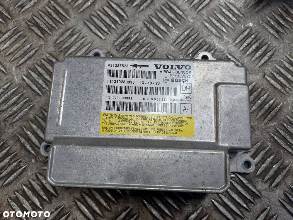 MODUŁ SENSOR STEROWNIK PODUSZEK AIRBAG VOLVO XC60 I 31387523 - 1