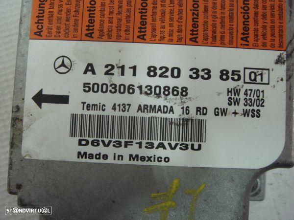 Centralina De Airbags Mercedes-Benz E-Class (W211) - 3