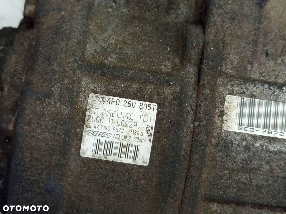 SPRĘŻARKA KLIMATYZACJI AUDI A6 C6 2.0 TFSI 4F0260805T - 7