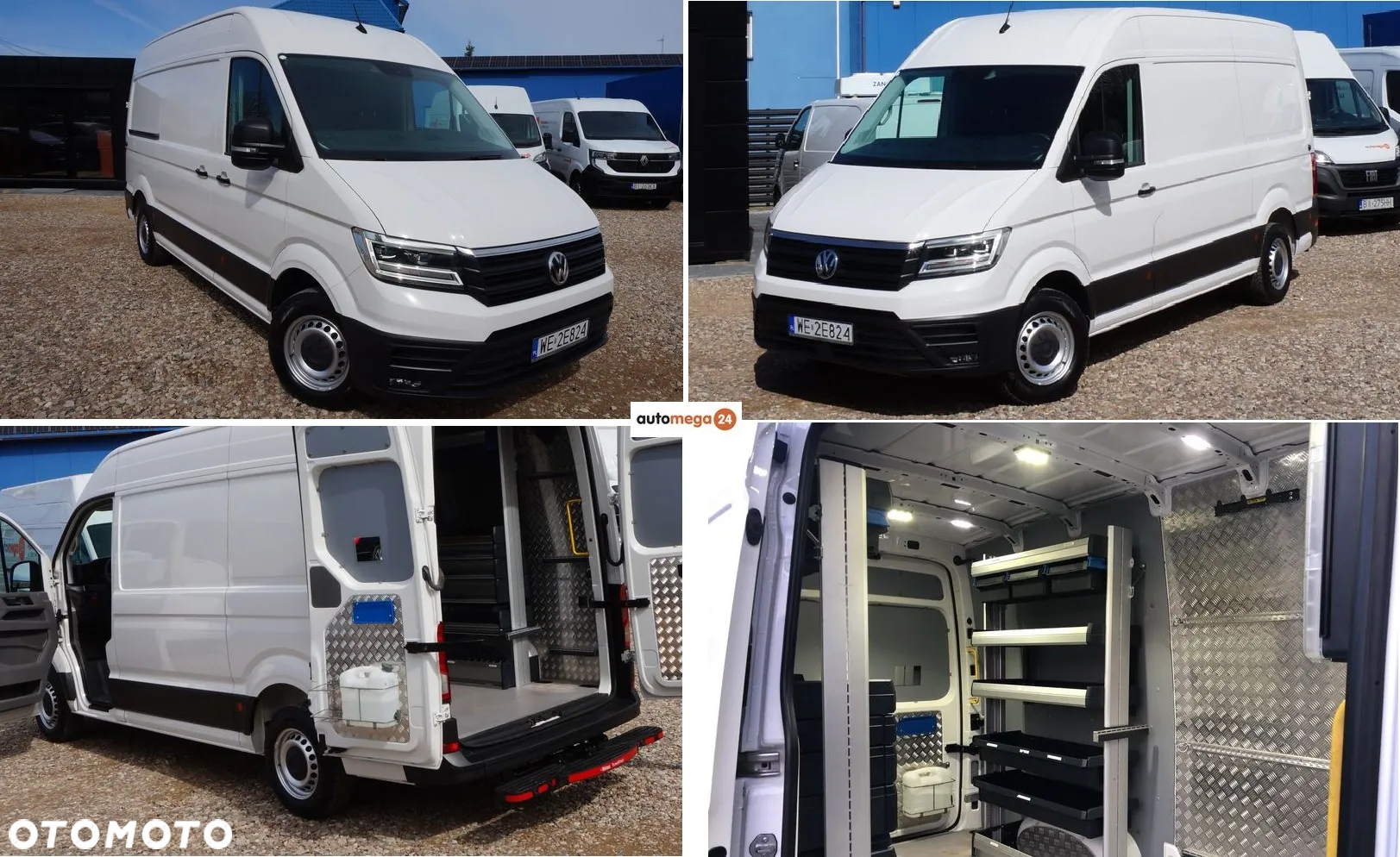 Volkswagen CRAFTER MOC177KM WZMOCNIONY DMC3.5t. HAK-3t. SORTIMO ZABUDOWA INST.230V DRZWI 270' - 3