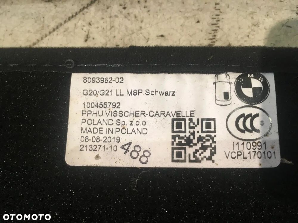 DYWANIKI WELUROWE BMW M-PAKIET BMW 3 G20 G21 8093962 KOMPLET - 7