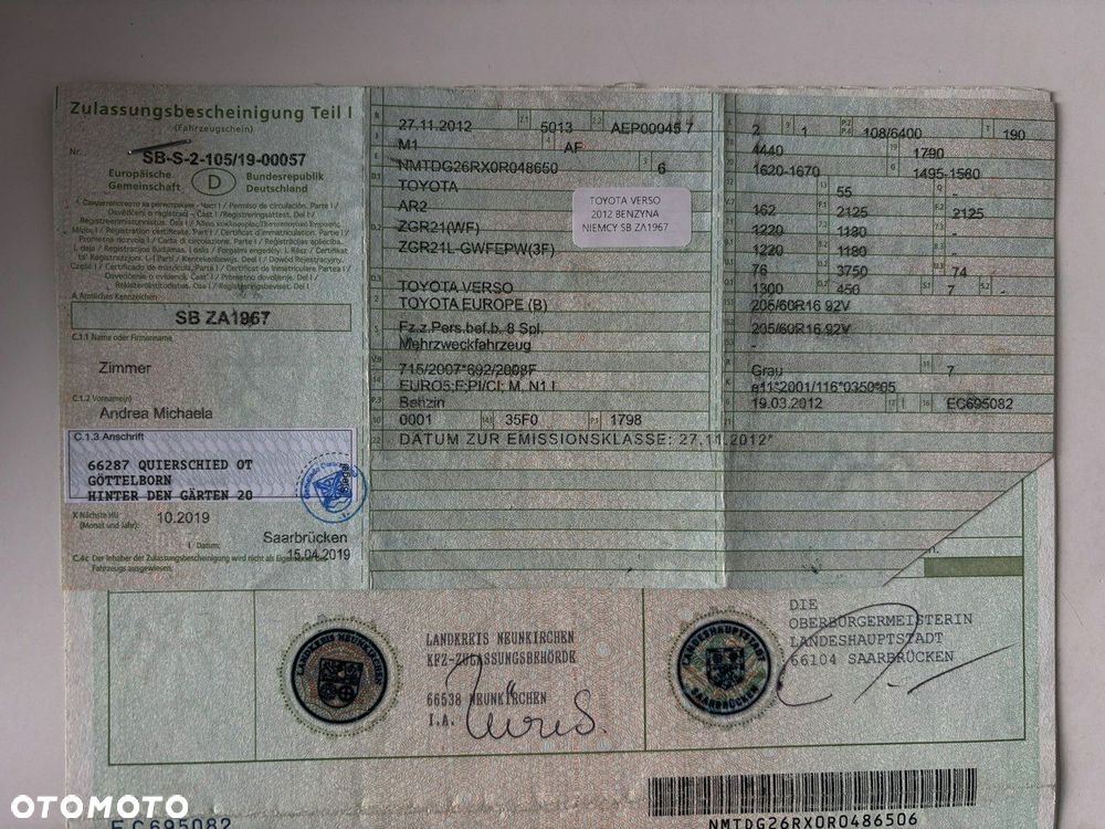 Toyota Verso 1.8 Premium 7os - 34