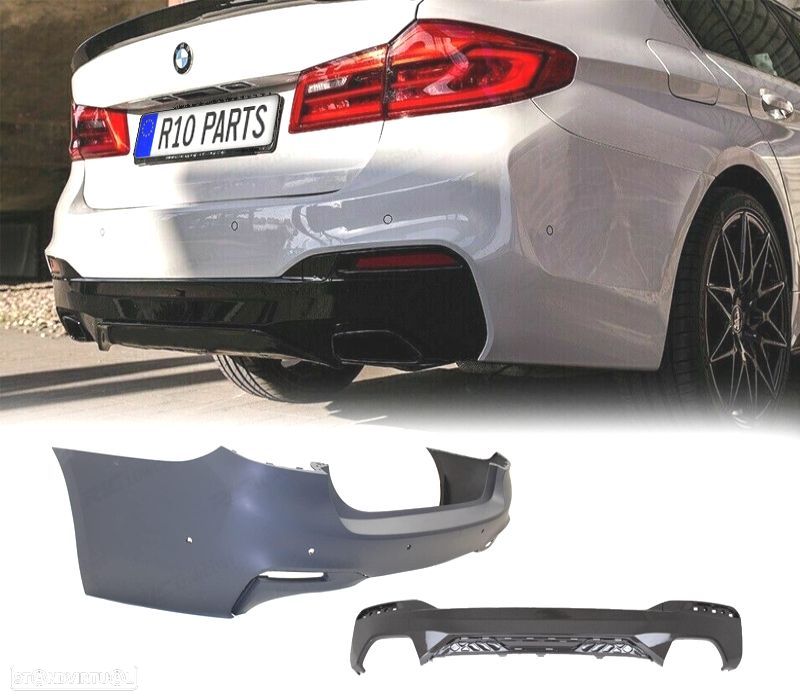 PARA-CHOQUE TRASEIRO BMW G31 17-19 LOOK M PDC - 1