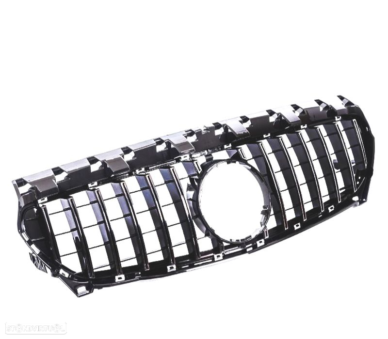 GRELHA FRONTAL MERCEDES CLA W117 13-16 LOOK GTR PRETO BRILHANTE - 6