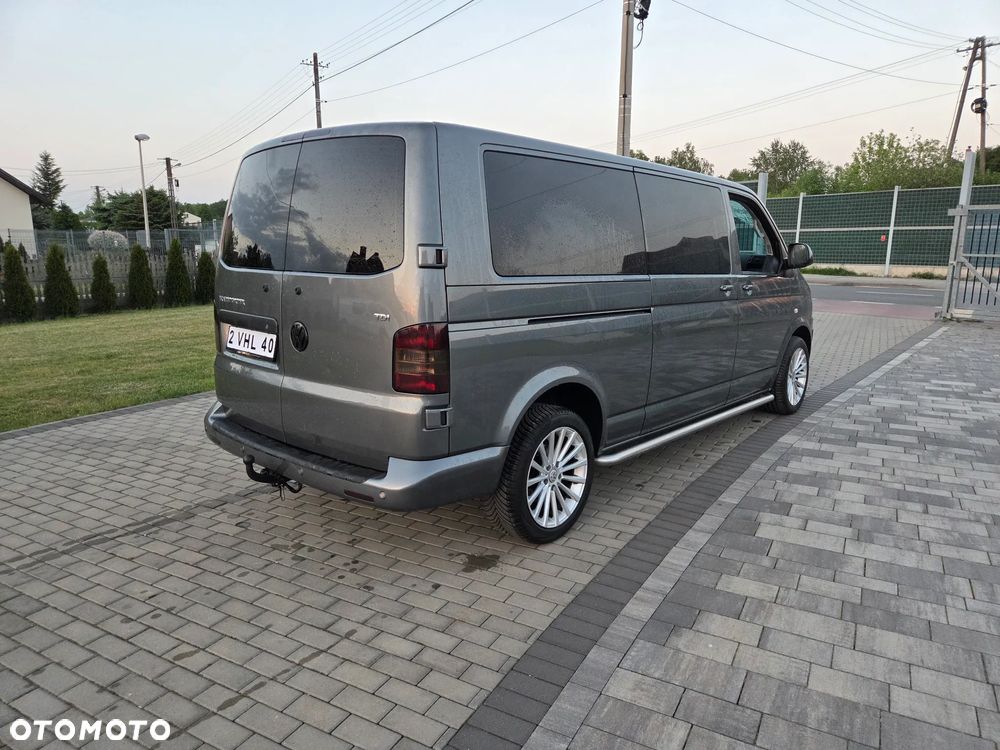 Volkswagen T5 FACE LIFT 2.0TDI 140KM LONG KLIMA FULL OPCJA LONG ORYGINAŁ ZADBANY DUBEL KABINA - 6