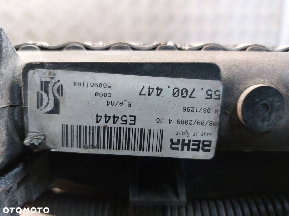 CHŁODNICA WODY + WENTYLATOR FIAT GRANDE PUNTO I 1.4 8V - 8