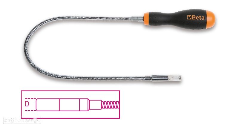 beta flexible magnetic pick-up tool with led light 55000168 - 1