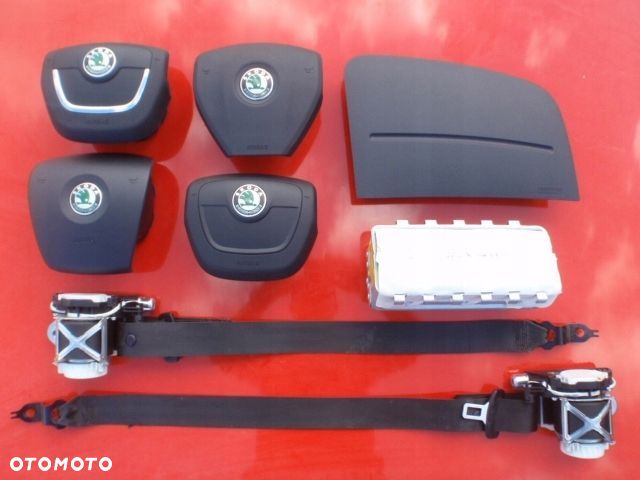 SKODA FABIA 2 II AIRBAG PODUSZKI ROOMSTER ZASLEPKA ZAŚLEPKA DESKI AIR BAG - 1