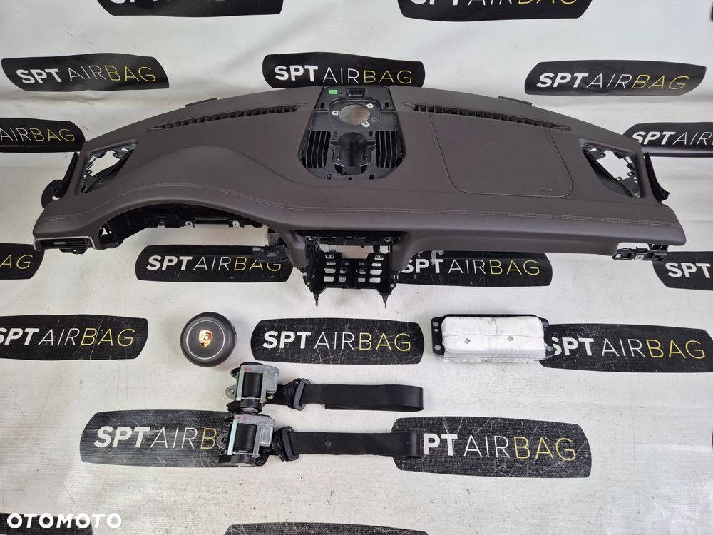 PORSCHE CARRERA 911 991 LIFT DESKA ROZDZIELCZA KONSOLA KOKPIT PULPIT PODUSZKI AIRBAG AIR BAG PASY KIT SET - 1
