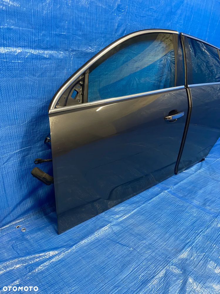 OPEL INSIGNIA A DRZWI LEWE LEWY PRZÓD PRZEDNIE TYŁ TYLNE SZARE Z177 KOMPLETNE - 4