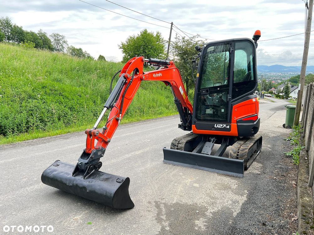 Kubota U27-4 * MiniKoparka Kubota U27 * Zerowy Obrys * 3 Tony * Stan Bardzo Dobry * - 11