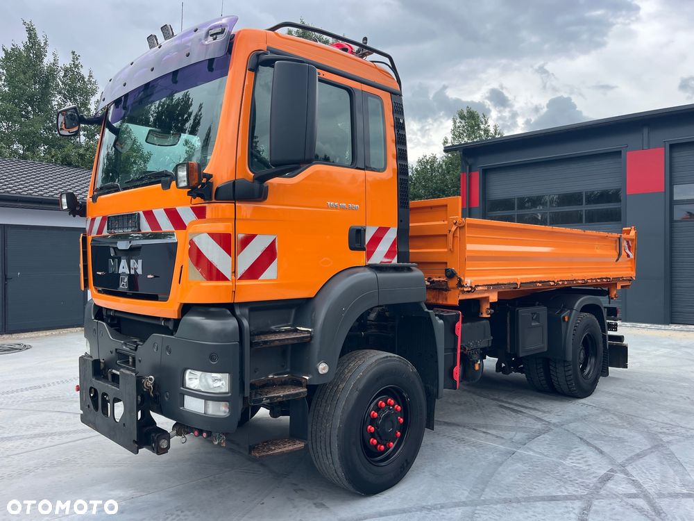 MAN Tgs 18.320 Wywrotka 4x4 Napęd na Mostach Na Wał Reduktor Biegi Terenowe Czolownica Hydraulika Boczna - 9