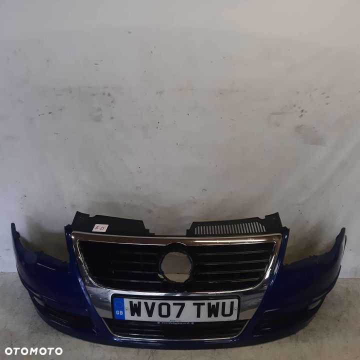 } ZDERZAK PRZÓD PRZEDNI VW VOLKSWAGEN PASSAT B6 LD5Q GRANAT GRANATOWY - 1