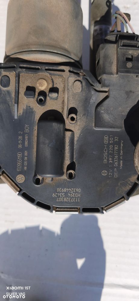 Mechanizm wycieraczek Ramię Seat Altea VW Touran prawy lewy komplet części - 9