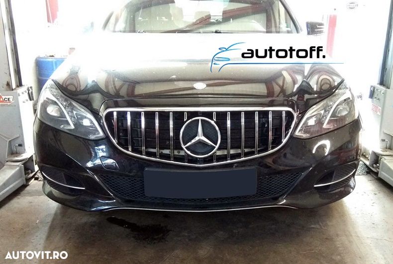 Grila Mercedes W212 S212 Facelift compatibila cu E-Class (13-15) GT Crom Design - 6