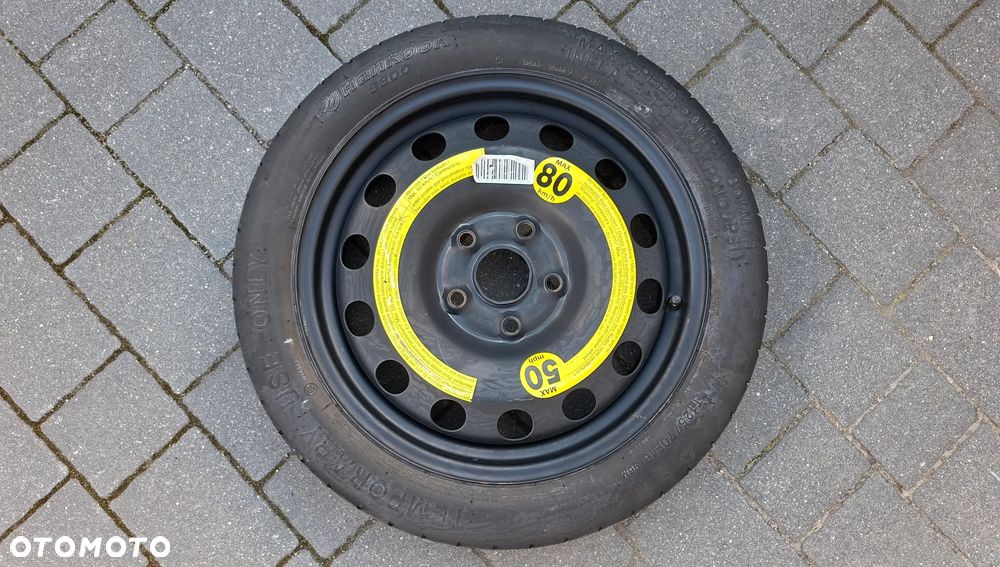 Koło Dojazdowe 16 Audi A3 8P VW Golf V VI 5x112 ET 25.5 125/70 R16 1K0601027F - 1