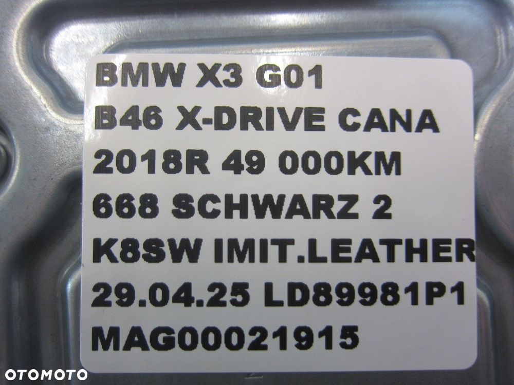 BMW X3 G01 G30 X4 G02 MODUŁ STEROWNIK PODUSZKI AIRBAG 65779474762 9474762 - 7